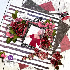 Magnolia Rouge Inspiration- Layout by Di Garling