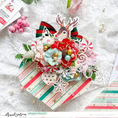 Altered Christmas ornament by Veena Chowdhry 