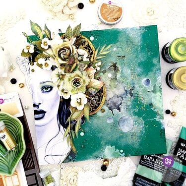 Mixed media canvas Inspiration by Tanya Cloete