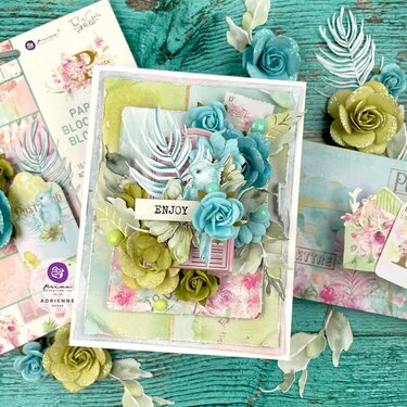 Prima Marketing Postcards From Paradise Card by Adrienne