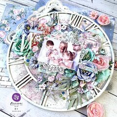 'The Plant Department' Inspiratipn-  Altered clockface by Di Garling 