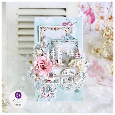 Handmade Card with Prima Marketing Avec Amour collection 