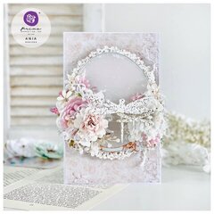 Shabby Chic card withPrima ' Avec Amour' collection 