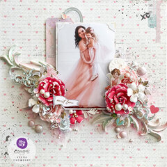Layout featuring Prima Love Notes collection 