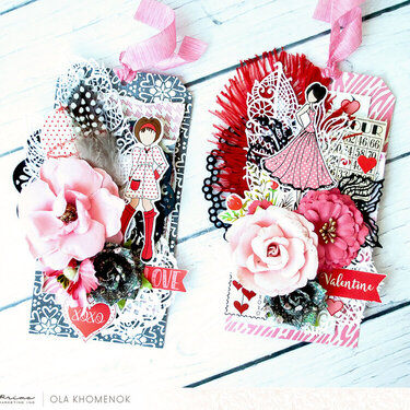 Julie Nutting Valentine Tags by Ola
