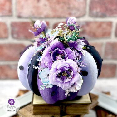 Altered Purple Pumpkin by Nicole