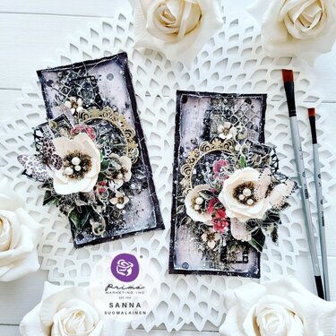 Magnolia Rouge Cards by Sanna Suomalainen