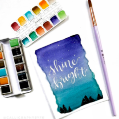 Essence Watercolor Confections - Card by @calligraphybyfk