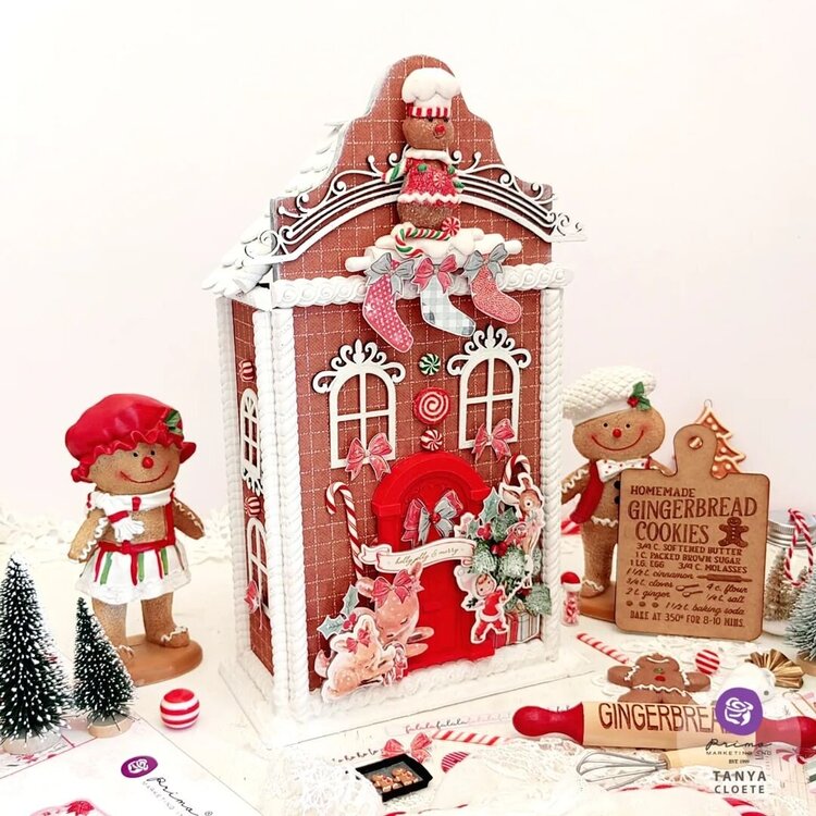 Altered Gingerbread House by Tanya