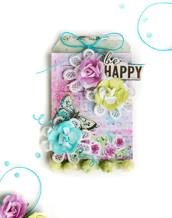 Be Happy Tag by Sharon for Prima