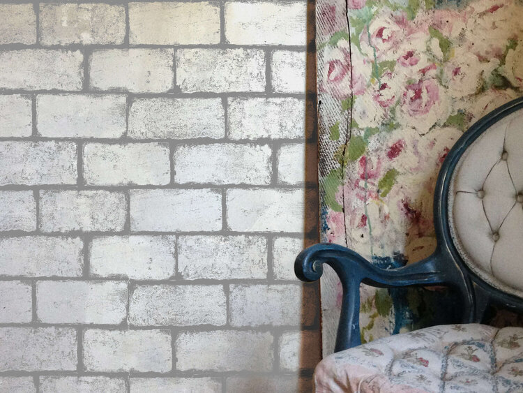 Cobblestone Wall Effect with Prima&#039;s Iron Orchid Designs