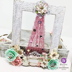 Sugar Cookie Christmas Collection Christmas Tinsel Tree Frame by Shannon Helwig