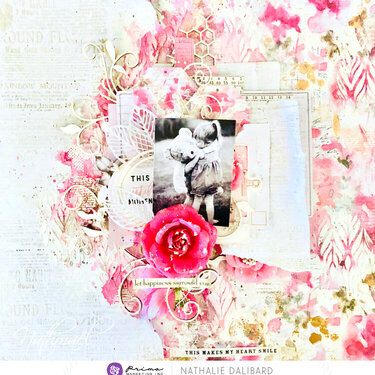 Misty Rose Layout by Nathalie