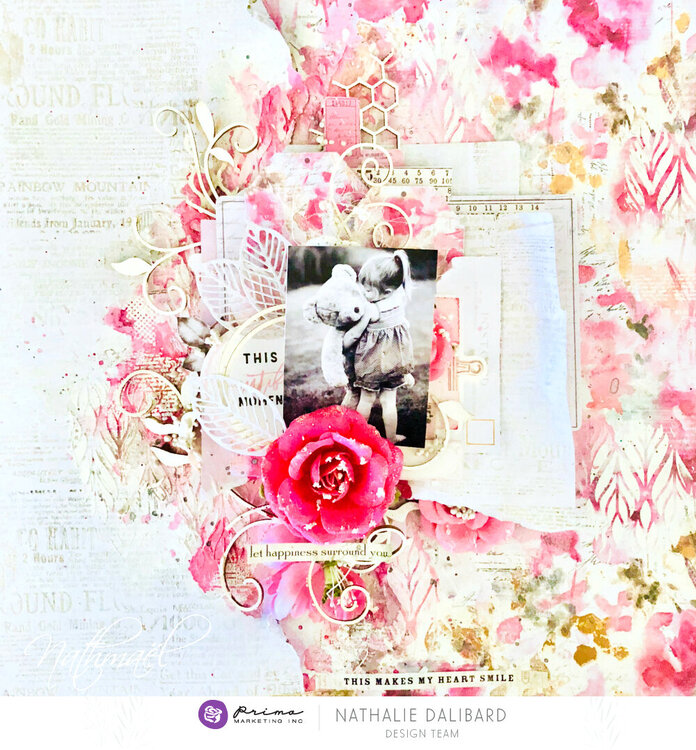 Misty Rose Layout by Nathalie