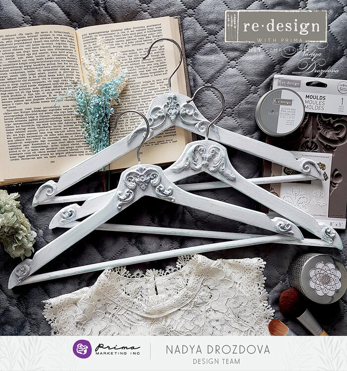 [re]design with prima altered hangers by Nadya