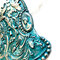 Silver Bell Ornament Turquoise by Sharon Laakkonen
