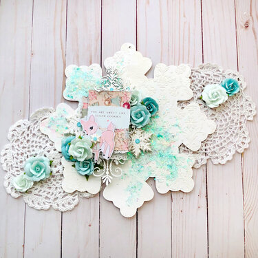 Sugar Cookie Christmas Snowflake by DG Martinez