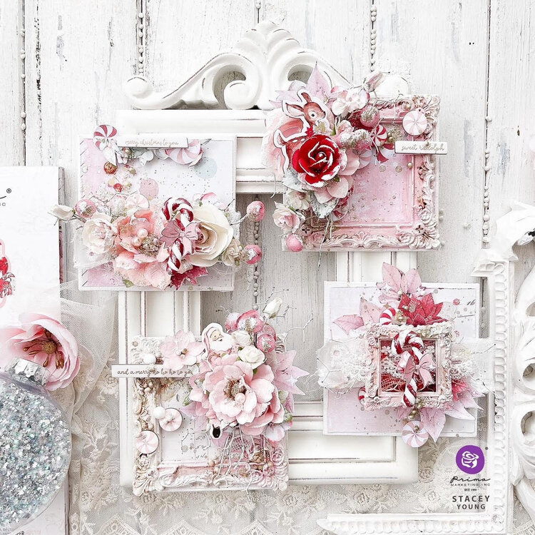 Pink Christmas Tags- Inspiration by Stacey Young