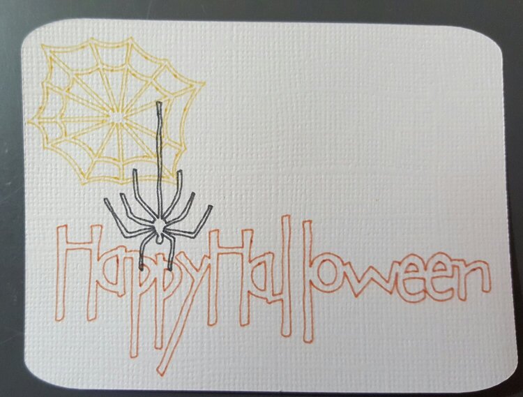 Happy Halloween Project Life Card