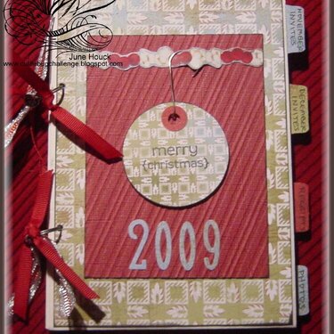 Christmas Planner mini book (front cover)