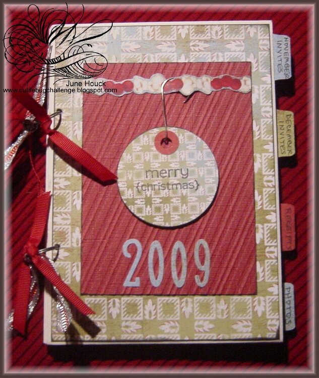 Christmas Planner mini book (front cover)