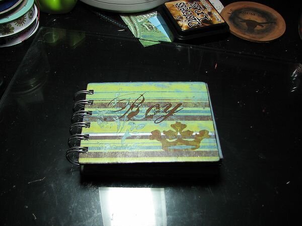 Altered Chipboard Travel Memory Book