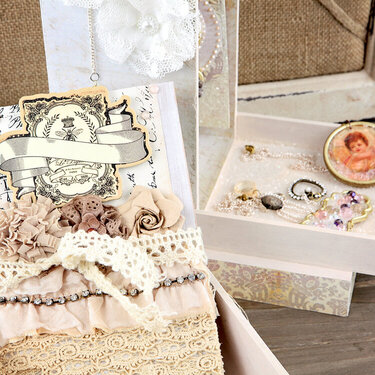 Vintage Jewelry Trinket Box