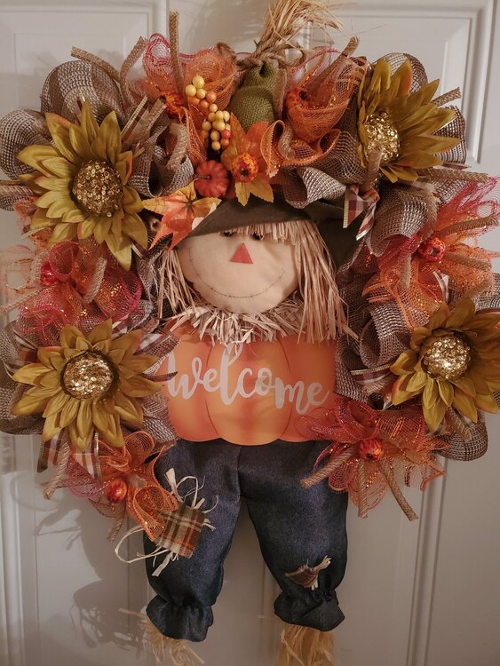 Scarecrow wreath 2020