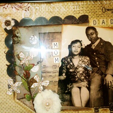 Vintage layout for a friend of mine of her parents. TFL!