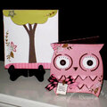 Owl Shaped Card and Matching Envelope