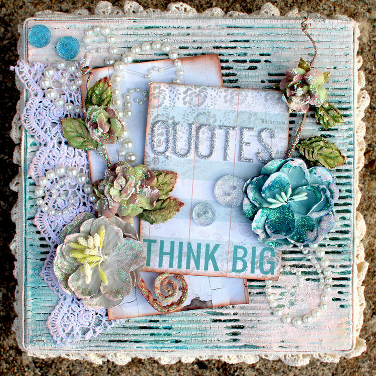 &quot;Quotes&quot; Altered Box (top view) *Flying Unicorn*