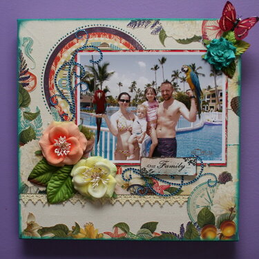 Our Family - Altered Canvas