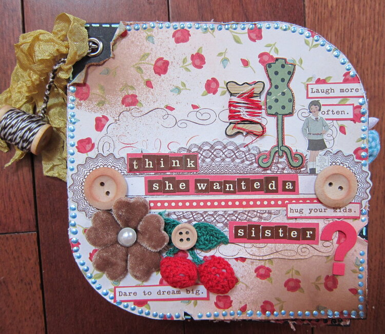 Think She Wanted A Sister? Mini Album *Paper Lovelies August Kit*