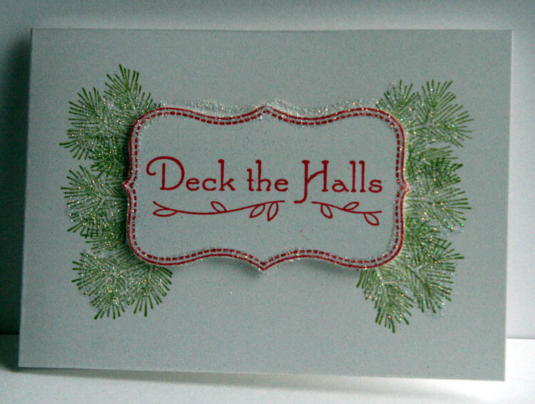 Deck the halls...Clean and Simple (CAS)
