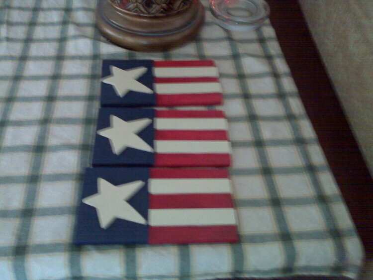 Wooden Flags