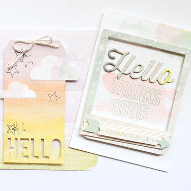 Hello cards *Pink Paislee*