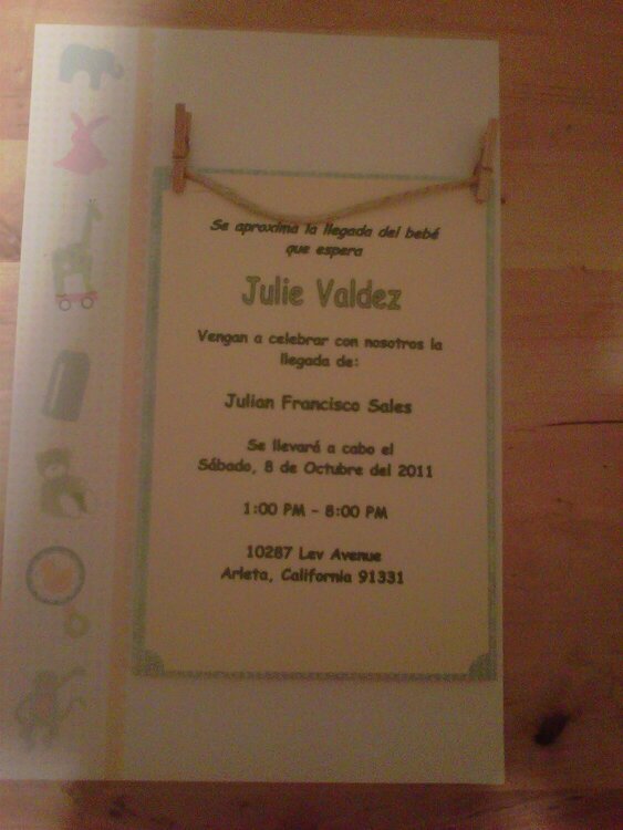 Baby Shower invitation