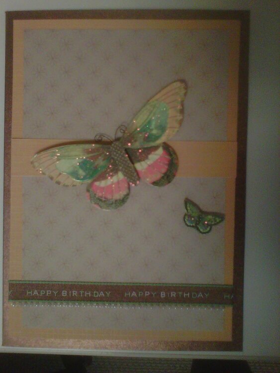 Butterfly Birthday card