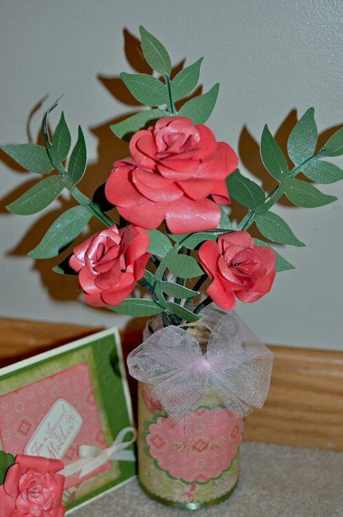 Red/Pink Paper Roses