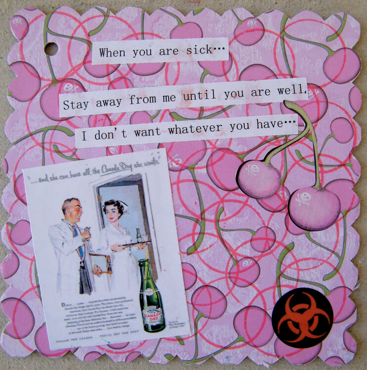 BFF Altered Book - When you&#039;re sick