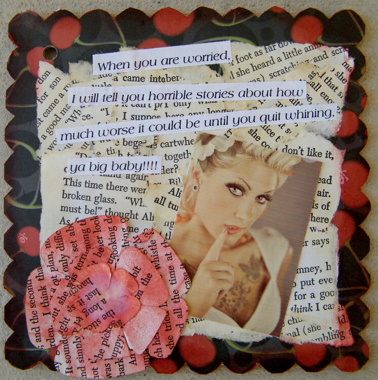 BFF Altered Book - When you&#039;re worried