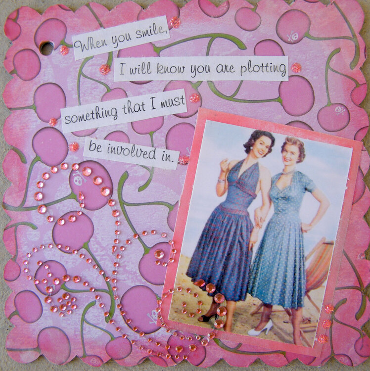 BFF Altered Book - When you smile
