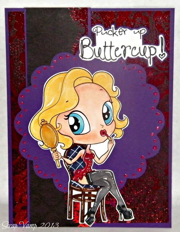 Pucker Up, Buttercup ~Simply B Stamps~