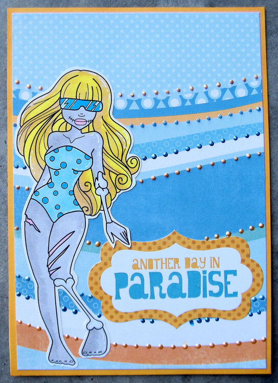 Another Day in Paradise Card ~Simply B Stamps~