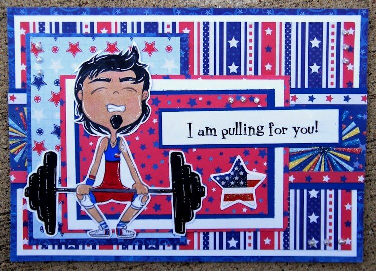 I am Pulling For You Card ~Simply B Stamps~
