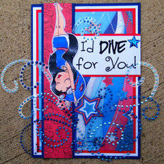 I'd Dive For You Card ~Simply B Stamps~