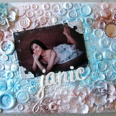 Janie - Altered Canvas