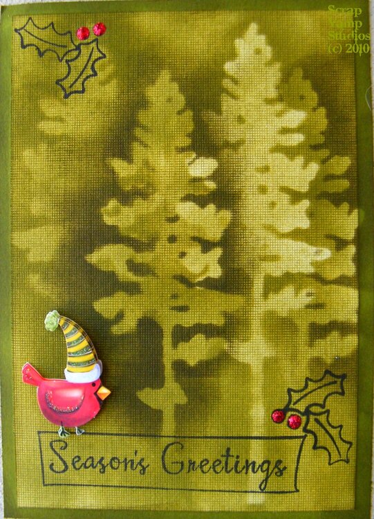 Masked Trees Card
