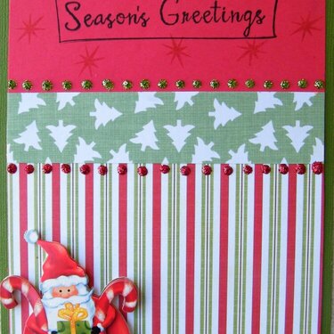 Santa Stripes Card