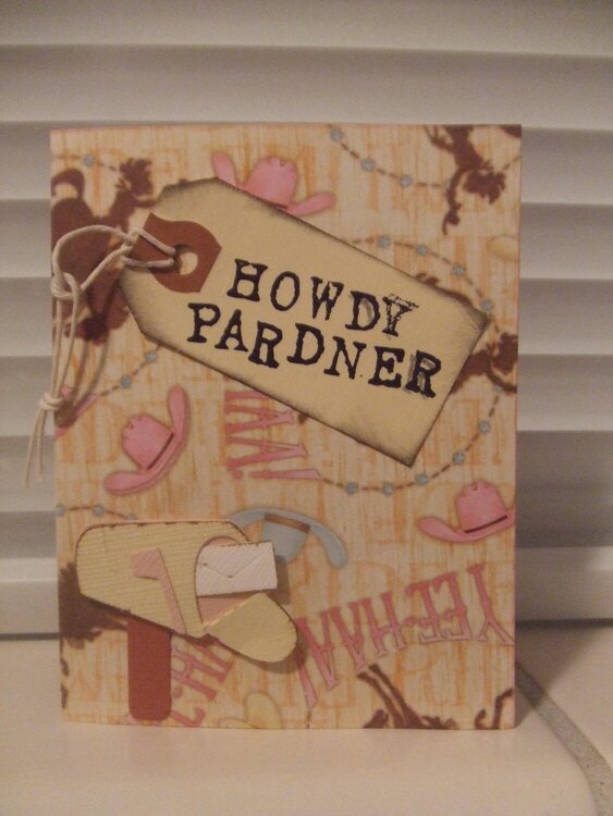 &quot;Howdy Pardner&quot; Greeting Card